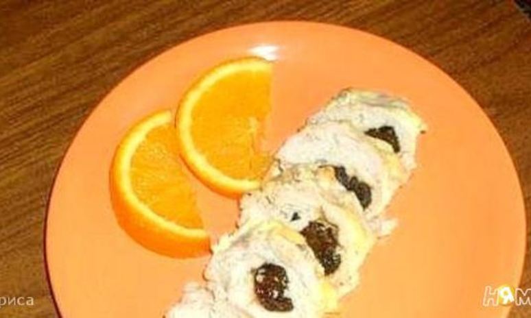 Рецепт куриных рулетиков с черносливом