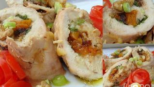 Куриные рулетики с орехами и сухофруктами