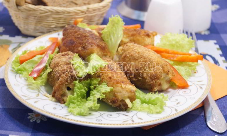 Рецепт куриных рулетиков в панировке