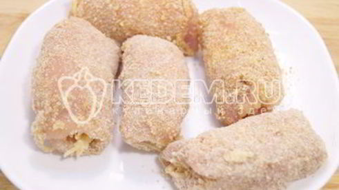 куриные рулетики в панировке