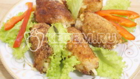 куриные рулетики в панировке