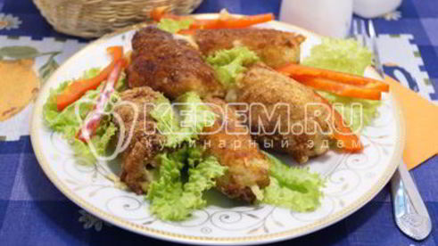 куриные рулетики в панировке