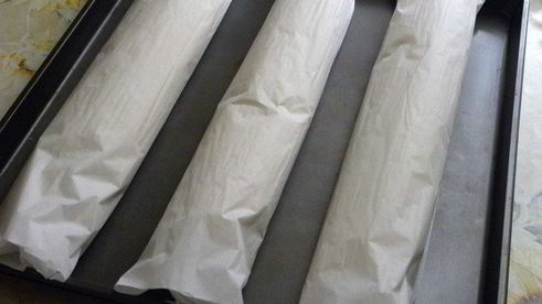 маковый рулет с глазурью