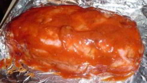 мясной рулет и макароны с сыром