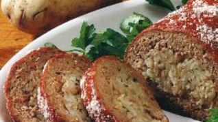 Мясной рулет с начинкой из картофеля