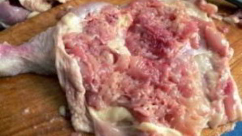 рулет из куриных окорочков