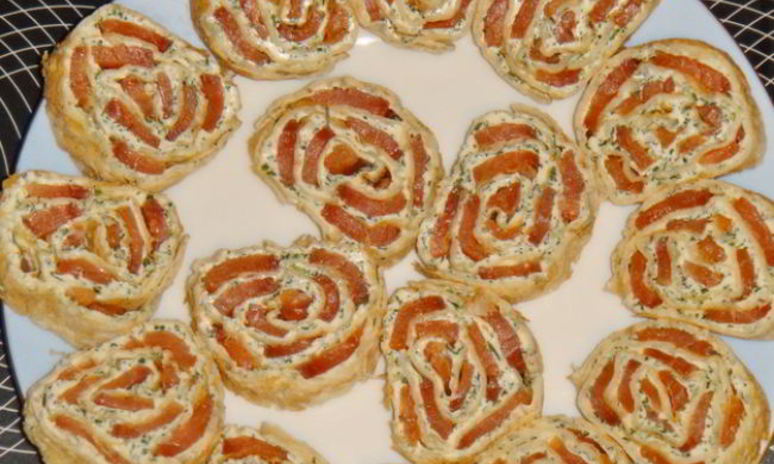 Рецепт рулета из лаваша с красной рыбой