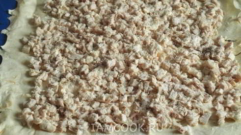 рулет из лаваша с курицей