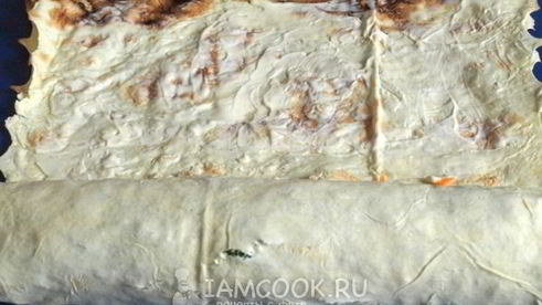рулет из лаваша с курицей