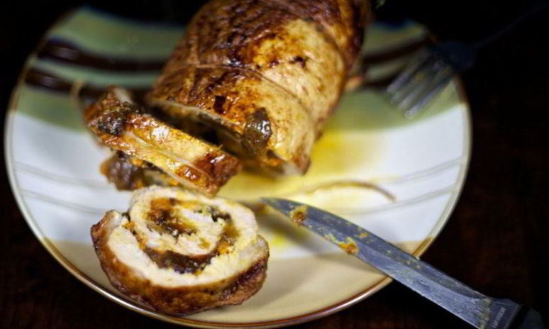 Рецепт рулета из свинины с овощами