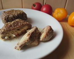 Рулет из телячьей отбивной