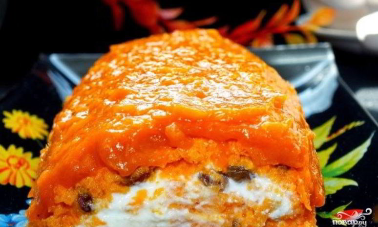 Рецепт рулета с курагой