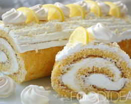 Рулет с лимонной начинкой