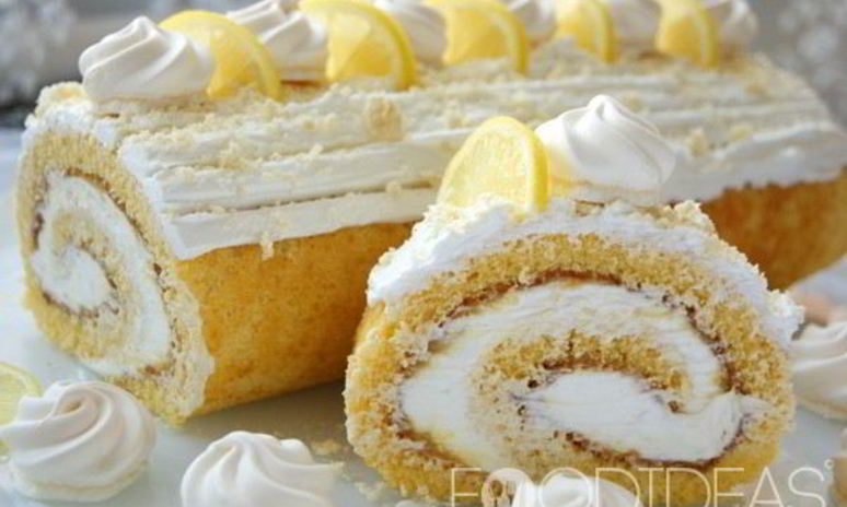 Рецепт рулета с лимонной начинкой