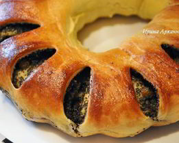 Рулет с маком и коньяком