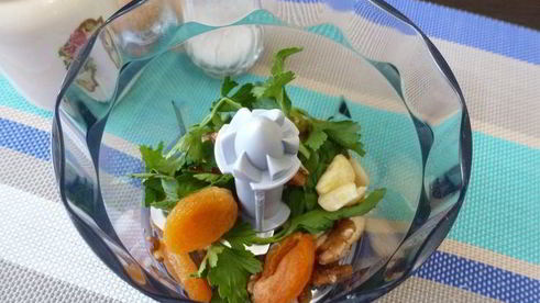 рулетики из баклажанов с кускусом и курагой