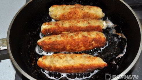 рулетики из куриной грудки с сыром