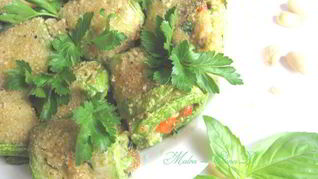 Рулетики из молодых кабачков