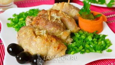 рулетики из свинины