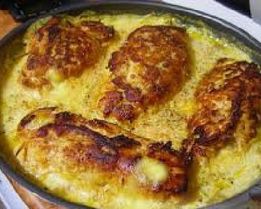 Рулетики в сливочном соусе