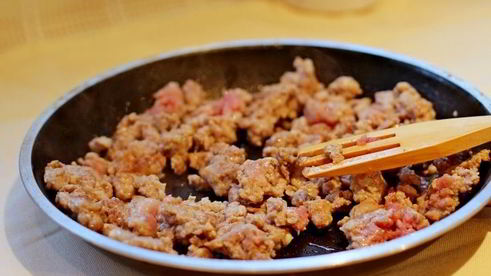 тыквенный рулет с мясным фаршем