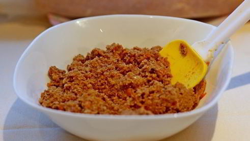 тыквенный рулет с мясным фаршем