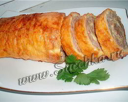 Яично-мясной рулет