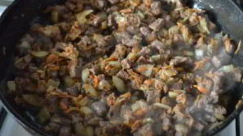 яичный рулет с печенкой