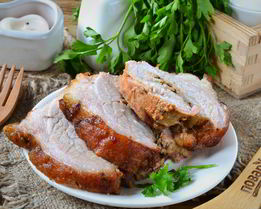 Запеченный рулет Поркетта из свинины