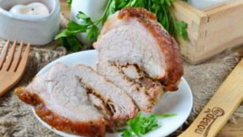 запеченный рулет поркетта из свинины