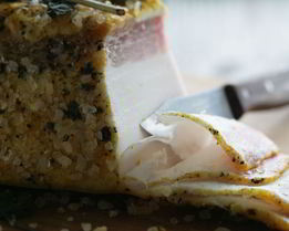 Сало с карри и мятой