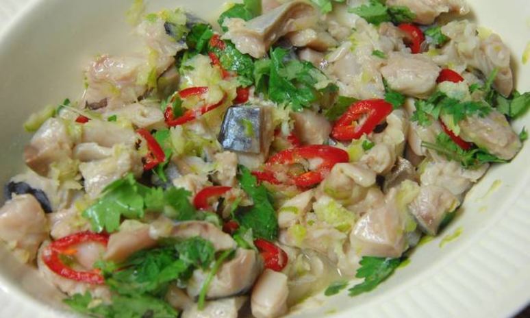 Рецепт севиче с зеленым салатом