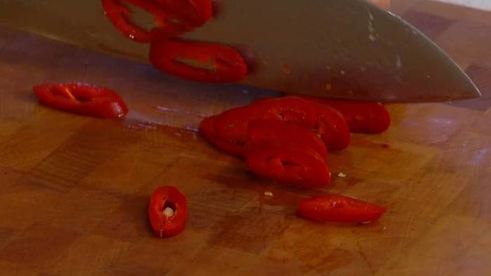 севиче с зеленым салатом