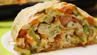 Домашняя шаурма с курицей