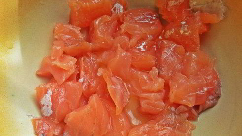 горячий сэндвич с лососем