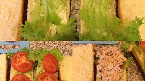 классический сэндвич с тунцом