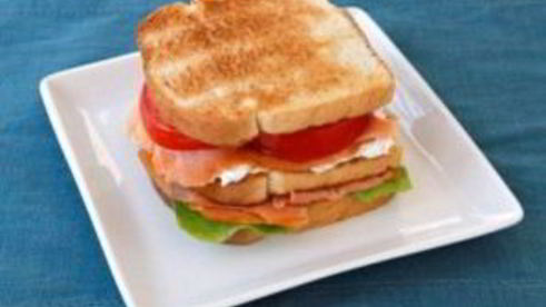 сэндвич с семгой