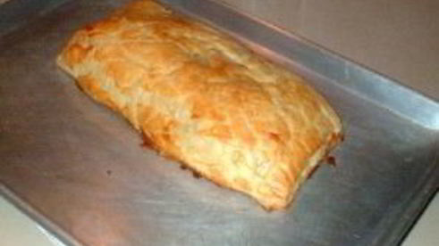 сэндвич с цыпленком, шпинатом и сыром