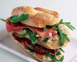 Сэндвич с ветчиной и инжиром