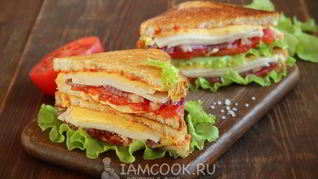 Сэндвич с ветчиной и сыром