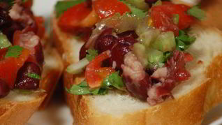 Сэндвичи с фасолевым дипом