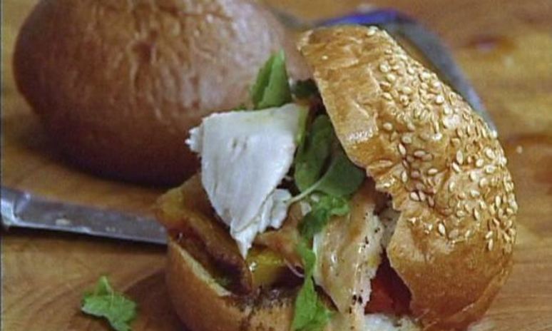 Рецепт сэндвичей с курицей, помидорами и перцем