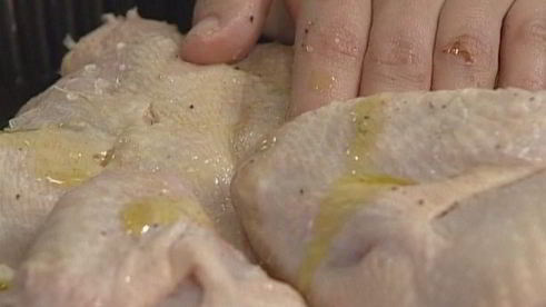 сэндвичи с курицей, помидорами и перцем