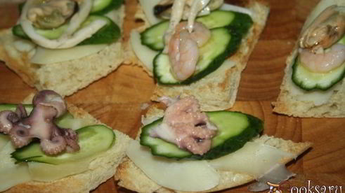 сэндвичи с морепродуктами