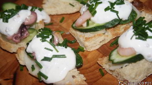 сэндвичи с морепродуктами