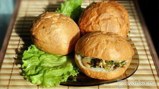 Сэндвичи с начинкой из грибов и сыра