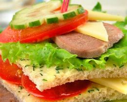 Сэндвичи с овощами