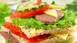 Сэндвичи с овощами