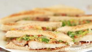 Сэндвичи с рыбой и капустой