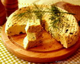 Сыр домашний, пряный, с зеленью